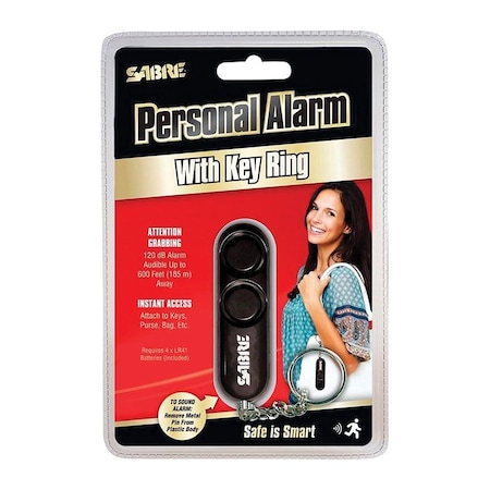 Sabre Sabre Black Plastic Personal Security Alarm PA-01